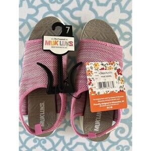 Original Muk Luks of Milwaukee Women's Zahara  Slip-On Sandals Size 7 Pink NWT